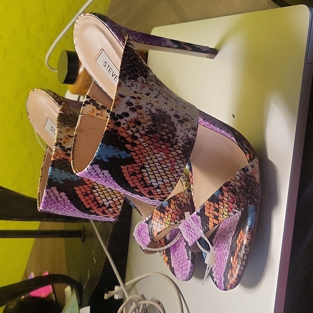 Steve madden SMALLORY SANDAL IN MULTICOLOR SNAKE PRINT LEATHER